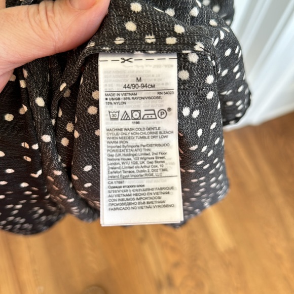 Banana Republic polka dot halter 45" total length, SZ M EUC - Picture 5 of 5